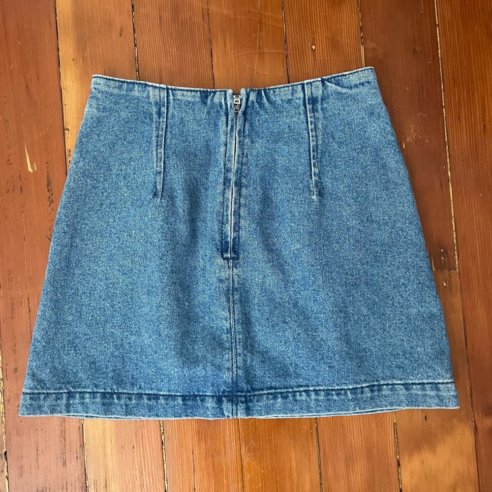 Topshop petite denim mini skirt